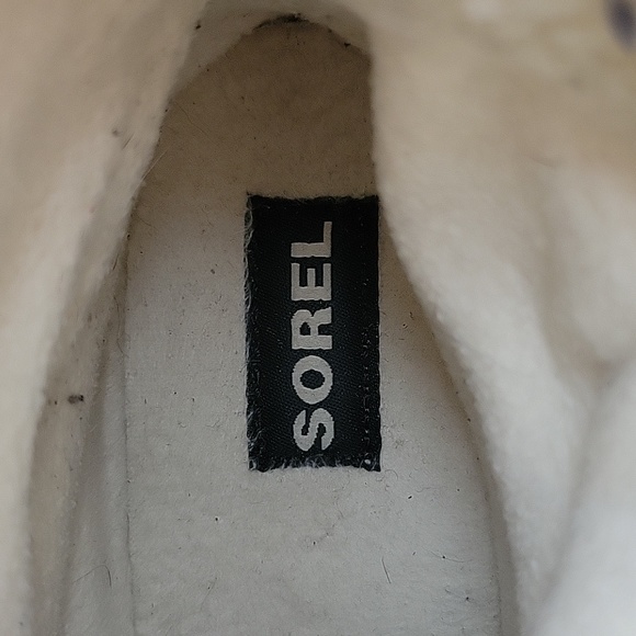 Sorel Tivoli Houndstooth Waterproof Duck Boots Black & Cream Size 7 - Picture 8 of 12